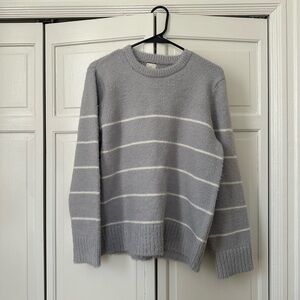 A New Day Light Blue-Gray Knit Sweater